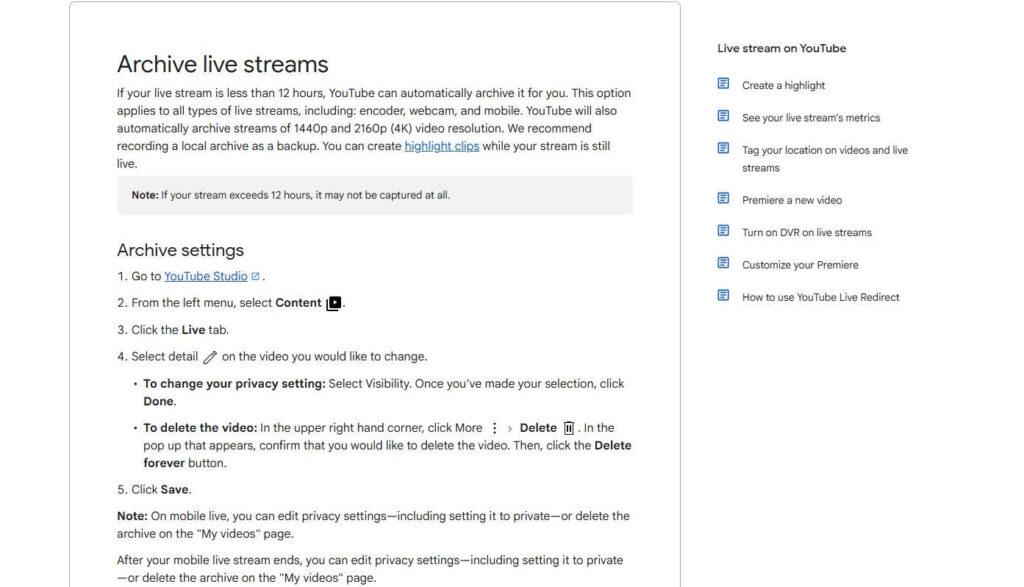 How to Find Whether a Deleted Live Broadcast Remains Available as a Clip, Highlight, or Official Reupload